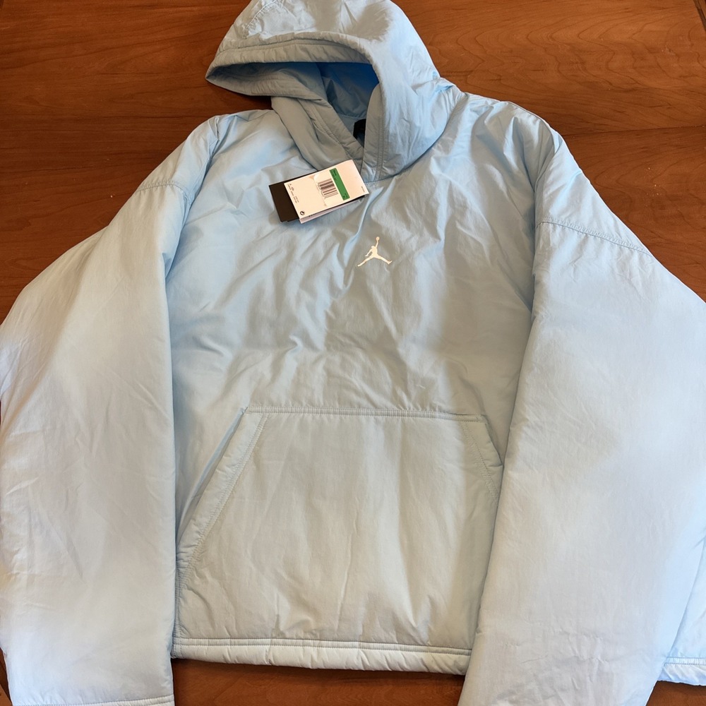 Jordan Nike Men's Blue Pullover Hoodie XL w/ Pockets Solid Logo HV1864-497